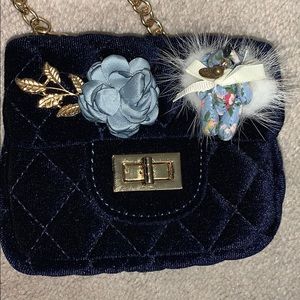 Blue Velvet Mini Bag